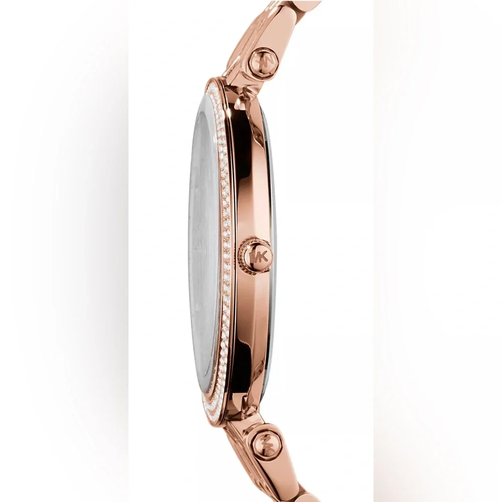 Women's Darci Rose Gold-Tone Stainless Steel Bracelet Watch MK3192 - Picture 4 of 5